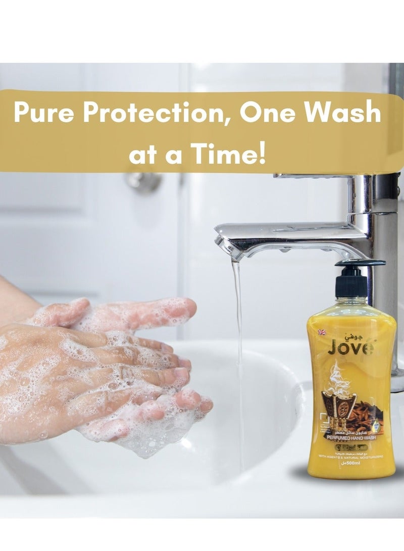Jove Royal Oud Perfumed Hand Wash - 500ml|Experience the luxury of Oud, while keeping your hands fresh, clean, and pampered. - Image 4